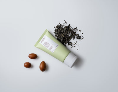 Gentle Exfoliating Face Scrub with Argan & Green Tea – Glow D’Atlas